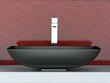NET - Countertop oval washbasin by Glass Design - view 2